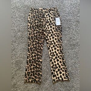 Zara Western Leopard Print Women's Trousers